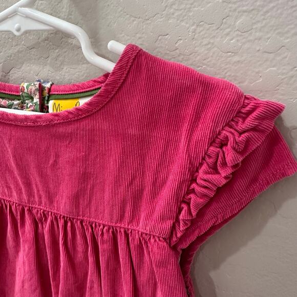 Mini Boden Ponk Corduroy Ruffle Dress - Picture 2 of 8